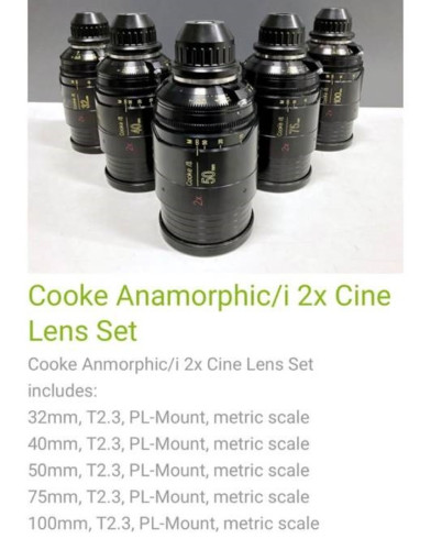 Cooke Anamorphic/i 2x Cine Lens Set - image #1