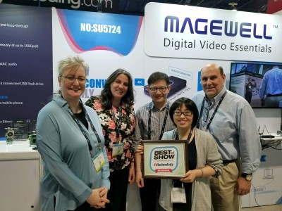 Magewell NDI(r) Converters Win TV Technology and quot;Best of Show Award at NAB 2019