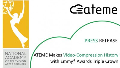 ATEME Makes Video-Compression History with Emmy and reg; Awards Triple Crown