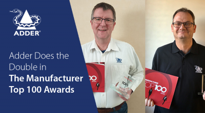 Adder Does the Double in The Manufacturer Top 100 Awards