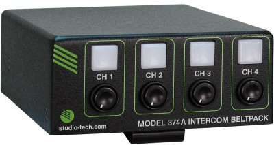 Studio Technologies Adds Model 374A to Line of Dante and reg; Intercom Beltpacks