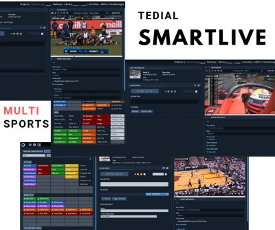 Tedial Tackles Sports Production with SMARTLIVE Multi Sport Configurations, and Media Content Distribution with Version Factory Upgrades at NAB New York 2019