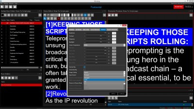 AUTOSCRIPT WINPLUS-IP DELIVERS NEW LEVELS OF PROMPTER CONTROL AND WORKFLOW EFFICIENCY