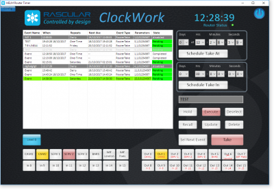 AUTOMATED TIME-OF-DAY AND MANUAL SDI  NEWTEK NDI and reg; ROUTER CONTROL WITH STANDALONE APPLICATION CLOCKWORK