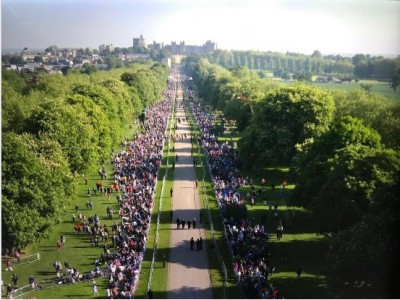 Live Royal Wedding - BSI provides 4K UHD Real Freedom RF cameras for the Windsor Long Walk overhead shot and route cameras