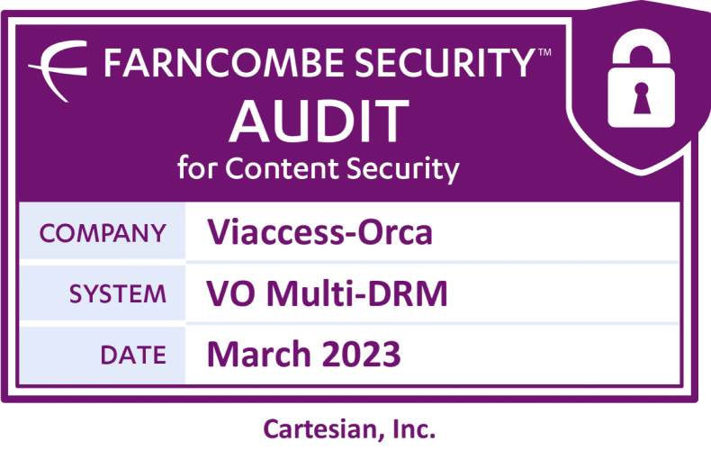 Viaccess-Orca Multi-DRM Solution Achieves Cartesians Farncombe Security Shield
