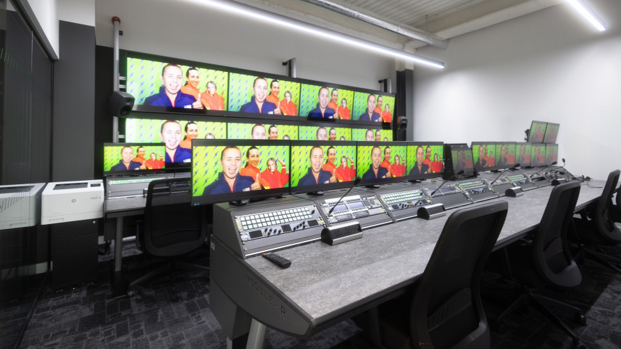 Gravity Media Chooses Custom Consoles Module-R and MediaWall for new Production Facility in White City