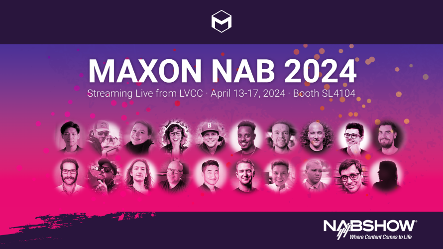 Join Maxon for NAB 2024