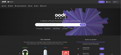 Oook Audio launchesroyalty-freemusic library: New portal will allow video editors to source directly from composers