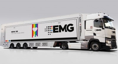 EMG UK Supports Pride Month with Rainbow Flag Branded OB Truck