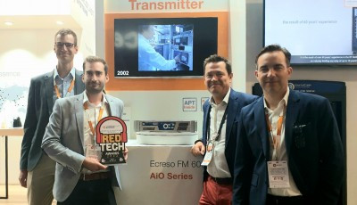 Ecreso FM 1kW - AiO Series Wins the RedTech Best In Show Award at IBC2022
