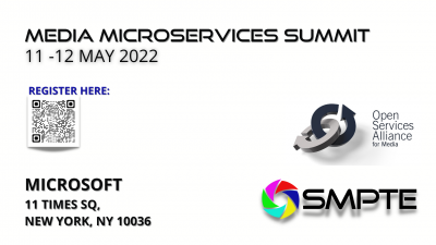 SMPTE and Open Services Alliance for Media to Host Media Microservices Summit, May 11-12 in New York