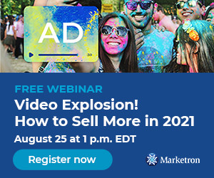 Marketron to Host Free Webinar on Using Video, OTT and CTV Ad Tactics to Capture Booming Video-Ad Revenues