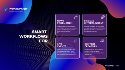 Primestream Experts to Address Smart Workflows in Virtual IBC Event on Sept. 10