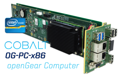 Cobalt Digital Delivers openGear Modular Computer Card in Coveted Appliance-Type Package