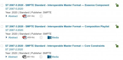 SMPTE Releases Revisions to IMF Standards Documents