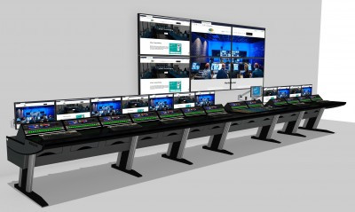 Custom Consoles Completes Module-R Desks for New Production Suites at NEP Worldwide Netherlands