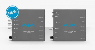 AJA Ships IPR-10G2-HDMI and IPR-10G2-SDI  SMPTE ST 2110 Mini-Converters