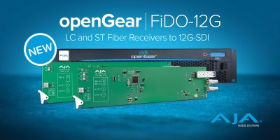 AJA Announces New openGear Fiber to 12G-SDI Converters
