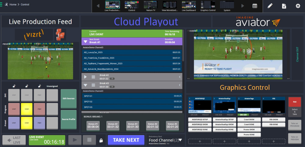 Imagine Partners with Vizrt for Cloud Production and Playout