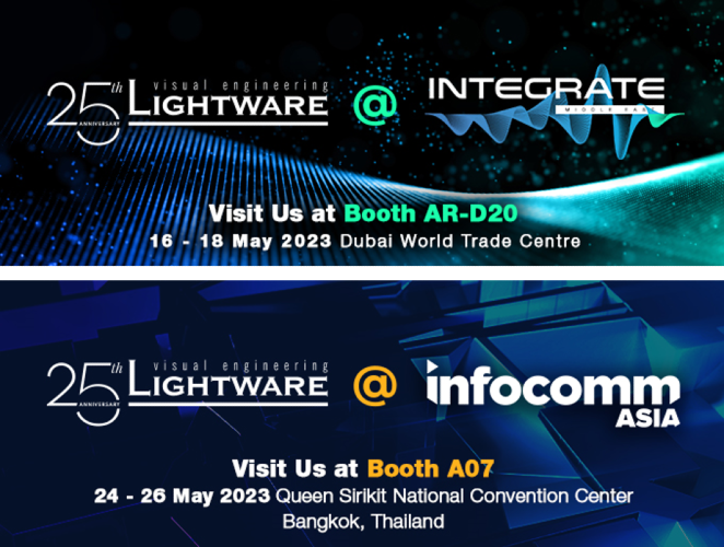 Lightware Presents Revolutionary Technologies to the APAC and UAE Communities at InfoComm Asia 2023 and  Integrate Middle East 2023
