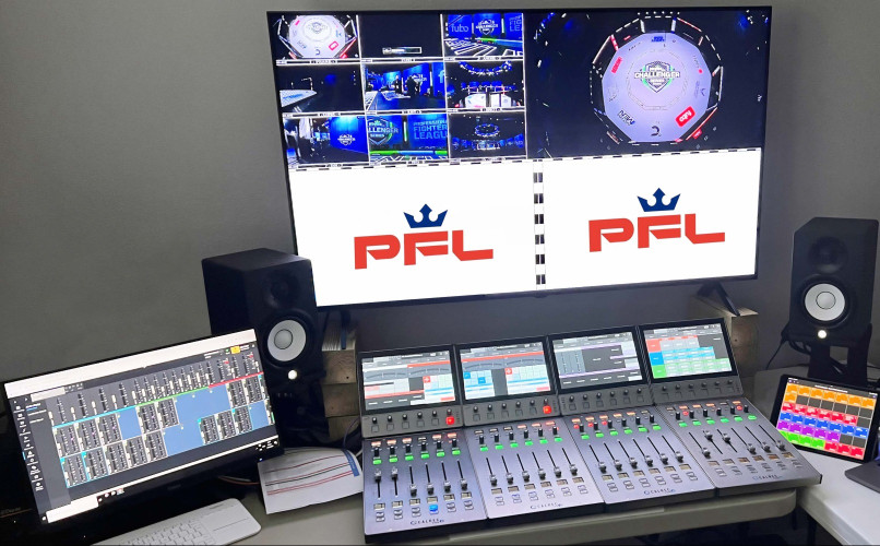 Universal Remote tv deploys Calrec Type R for remote mixing proof of concept with Professional Fighters League
