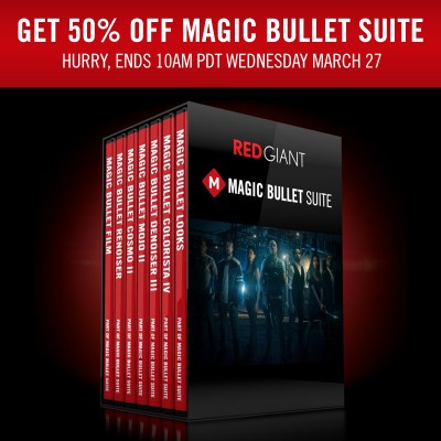 Now Live: Red Giant Announces Magic Bullet Suite 24-Hour Flash Sale