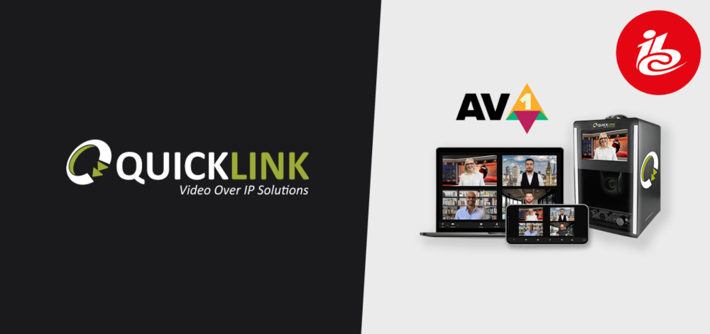 Quicklink to demonstrate game-changing AV1 codec within industry-leading remote guest solutions at IBC 2023